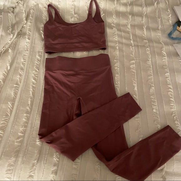 All Access Tempo Crop Tank in Maroon Small Bandier Shopbop - Picture 6 of 6
